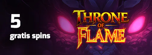 5 Gratis Spins på Throne of Flame