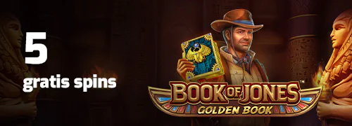 5 Gratis Spins på Book of Jones - Golden Book